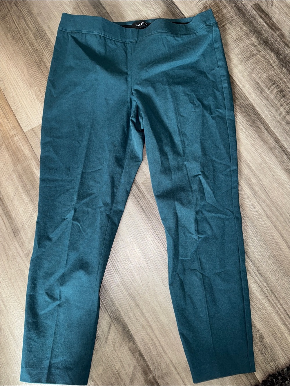 Talbots Essex ankle pants 12 petite teal women’s pull on stretch work casual